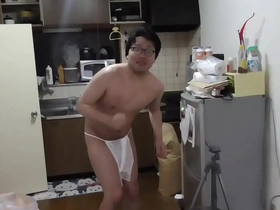 Japanese famous gay boy Simoyaka takes on the ice bucket challenge, stripping down to his underwear before dousing himself with cold water, all captured for your viewing pleasure.