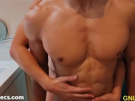 A steamy solo session featuring a hot Asian guy with muscular arms and big pecs. He indulges in nipple worship, edging, and muscle worship, creating an enticing spectacle of self-pleasure.