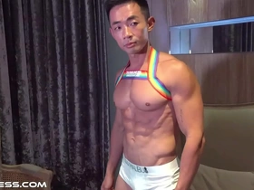 Feast your eyes on these muscular hunks as they flaunt their chiseled abs, big pecs, and sculpted bodies. This muscle worship video is a visual feast for the senses, featuring fit Asian men.
