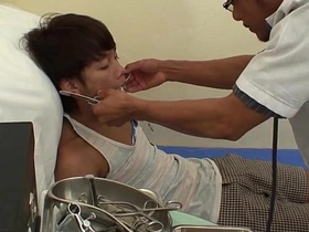A young Asian twink visits his doctor, who's into more than just stethoscopes. The exam turns steamy with rimming, barebacking, and intense action, culminating in a hot cumshot. Medical fetish meets kinky gay fun.